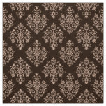 Ornate Baroque brown Damask pattern fabric