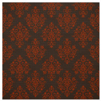 Ornate Baroque brown Damask pattern fabric