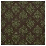 Ornate Baroque brown Damask pattern fabric