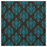 Ornate Baroque brown Damask pattern fabric