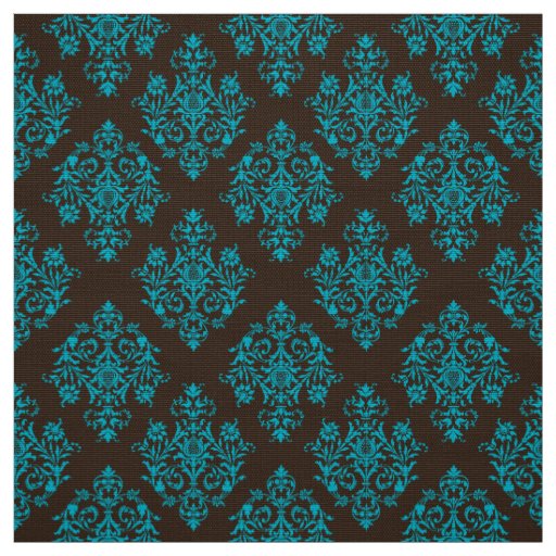 Ornate Baroque brown Damask pattern fabric