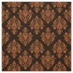 Ornate Baroque brown Damask pattern fabric