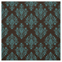 Ornate Baroque brown Damask pattern fabric