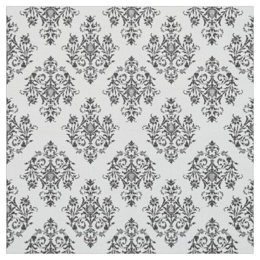Ornate Baroque colored Damask pattern fabric