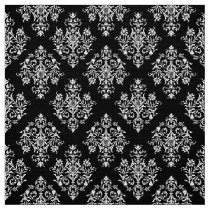 Ornate Baroque white Damask pattern fabric