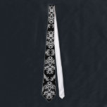 Ornate Black & White Baroque Pattern Neck Tie<br><div class="desc">Black & white baroque pattern. See more cool ties from Zazzle market place.</div>