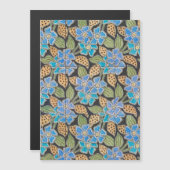 Ornate Blue Periwinkle Floral Classic Art Nouveau (Front/Back)