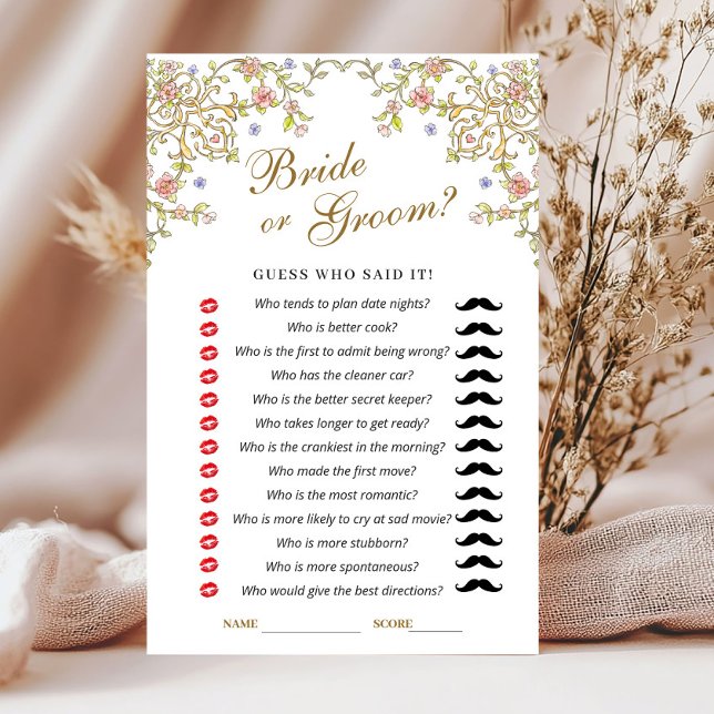 Ornate Bohemian Bridal Shower Game (Creator Uploaded)
