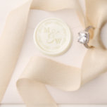 Ornate Border Couple's Initials Elegant Wedding Wax Seal Stamp<br><div class="desc">This beautiful wax seal kit will add class,  style,  and grace to your wedding mailings. The design exudes simple elegance with your initials with a lovely ampersand or "and" sign between them,  and an ornate frilly border around the edge.</div>