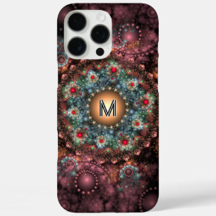 Ornate Brooch Abstract Fractal Art with Monogram iPhone 16 Pro Max Case
