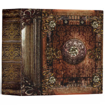 Ornate Brown Faux Leather Medieval Ancient Tome 3 Ring Binder Ornate Brown Faux Leather Medieval Ancient Tome 3 Ring Binder