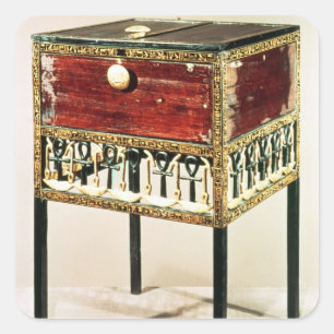 Ornate cabinet from the Treasure of Tutankhamun Square Sticker