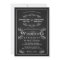 Ornate Chalkboard Vintage Wedding Invitations
