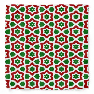 Ornate Christmas Pattern Bandana