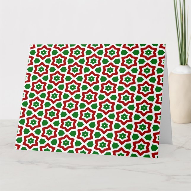 Ornate Christmas Pattern Card (Front)