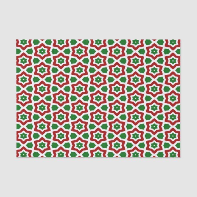Ornate Christmas Pattern Tissue Paper (Front)