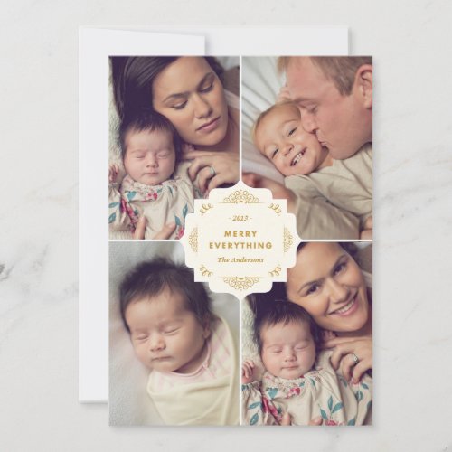 ORNATE COLLAGE | HOLIDAY PHOTO CARD