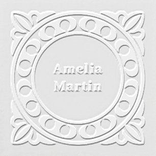 Ornate Corner Square & Circle Embosser