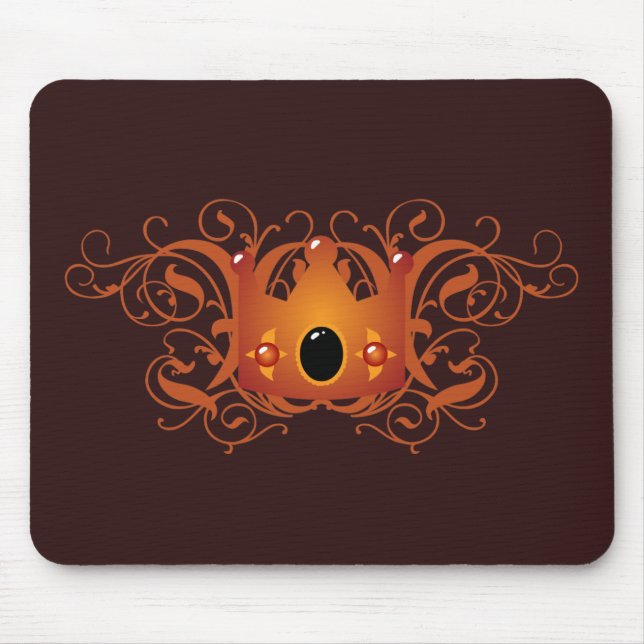 Ornate Crown Mouse Pad (Front)