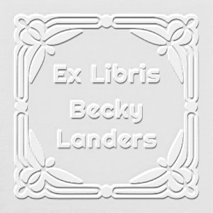 Ornate Custom Ex Libris Library Book Embosser