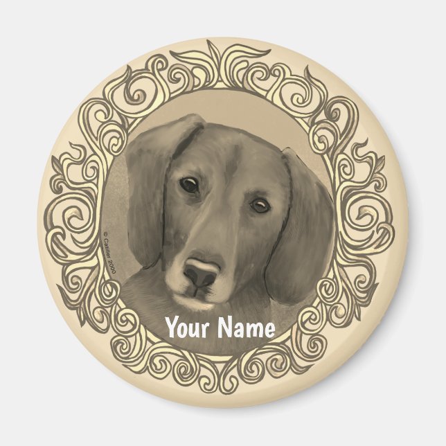 Ornate Dachshund  Magnet (Front)