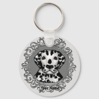 Ornate Dalmatian Keychain