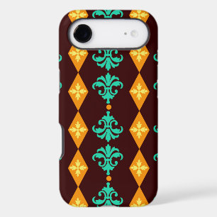 Ornate Damask Diamond Stripe iPhone 17 Air Case