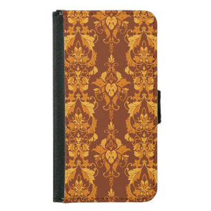 Ornate Damask: Vintage Elegant Wallpaper Samsung Galaxy S5 Wallet Case