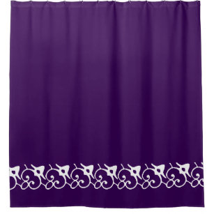 royal purple shower curtain