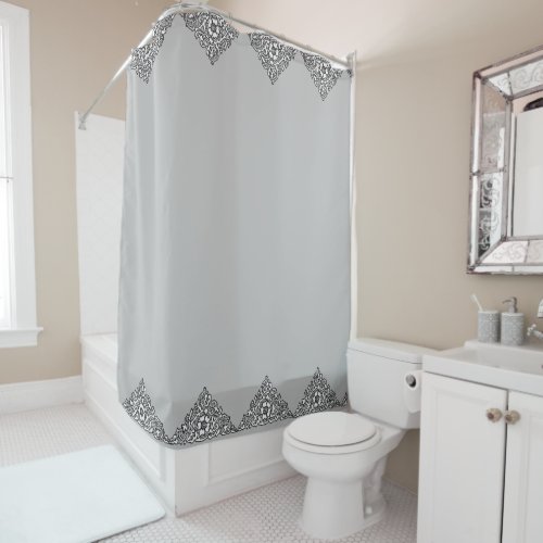 ornate_decoration_vine_flower shower curtain