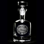 Ornate Demask Personalized Decanter Spirits Decanter (Front)