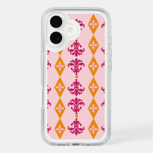 Ornate Diamond Damask Stripe Speck iPhone Case (Front)