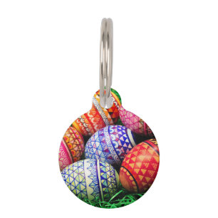 Ornate Easter Eggs Pet ID Tag