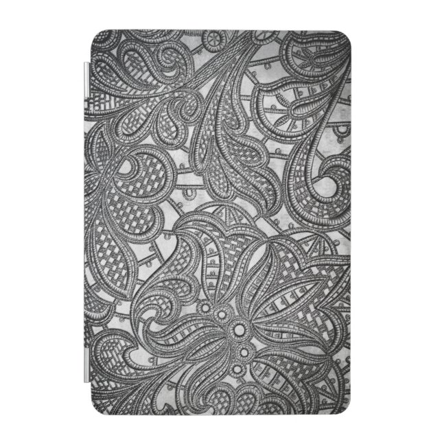 Ornate Elegant Intricate Floral Lace iPad Mini Cover (Front)