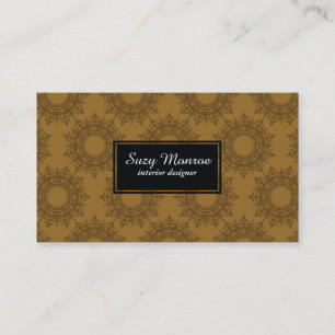 Ornate Elements (brown) Business Card