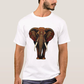 Ornate Elephant Art T-Shirt