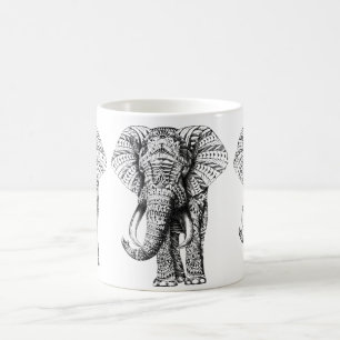 Ornate Elephant Coffee Mug