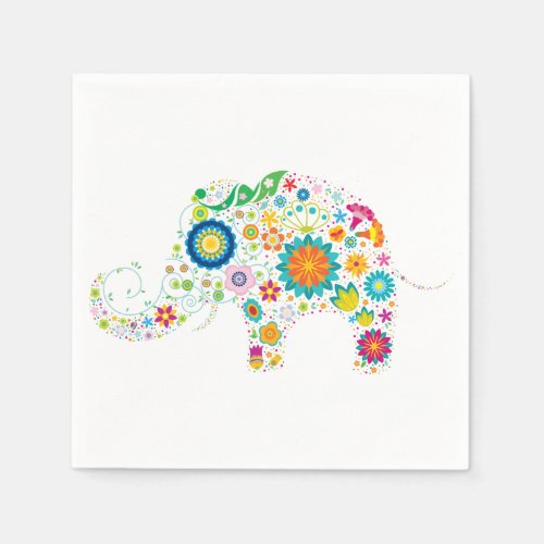 Ornate Elephant Napkins