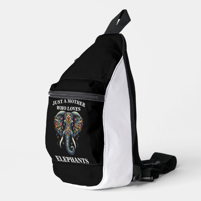 Ornate Elephants Artistic Reverie Sling Bag (Right Corner)