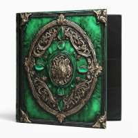 Ornate Emerald Green Leather Photo Album 