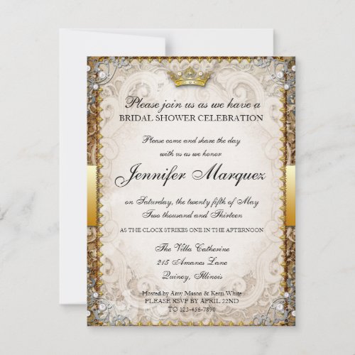 Ornate Fairytale Storybook Bridal Shower Invitatio Personalized Invite