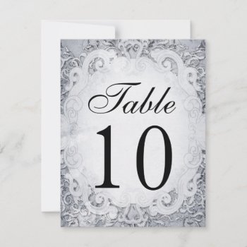 Ornate Fairytale Storybook Table Number Cards by oddlotpaperie at Zazzle