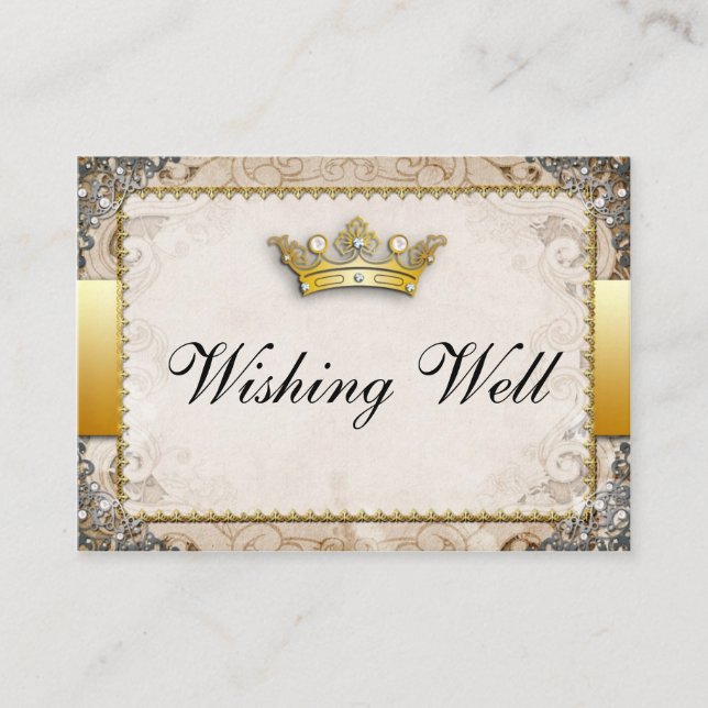 Ornate Fairytale Storybook Wishing Well Cards (Front)