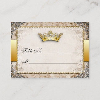 Ornate Fairytale Wedding Table Number Cards