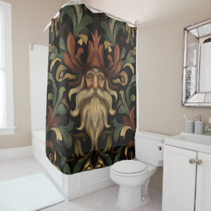 Ornate Fantasy Gnome Shower Curtain