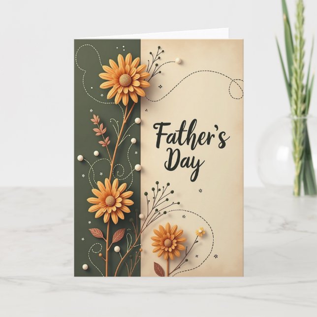 Ornate Fathers Day Card (Front)