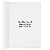 Ornate Floral Design Photo Card (Inside (Right))