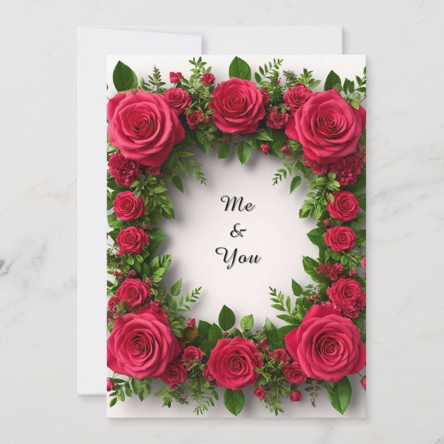 Ornate Floral Frame Invitation (Front)