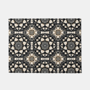 Ornate Floral Mandala Design Doormat
