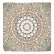 Ornate Floral Mandala Pattern Bandana